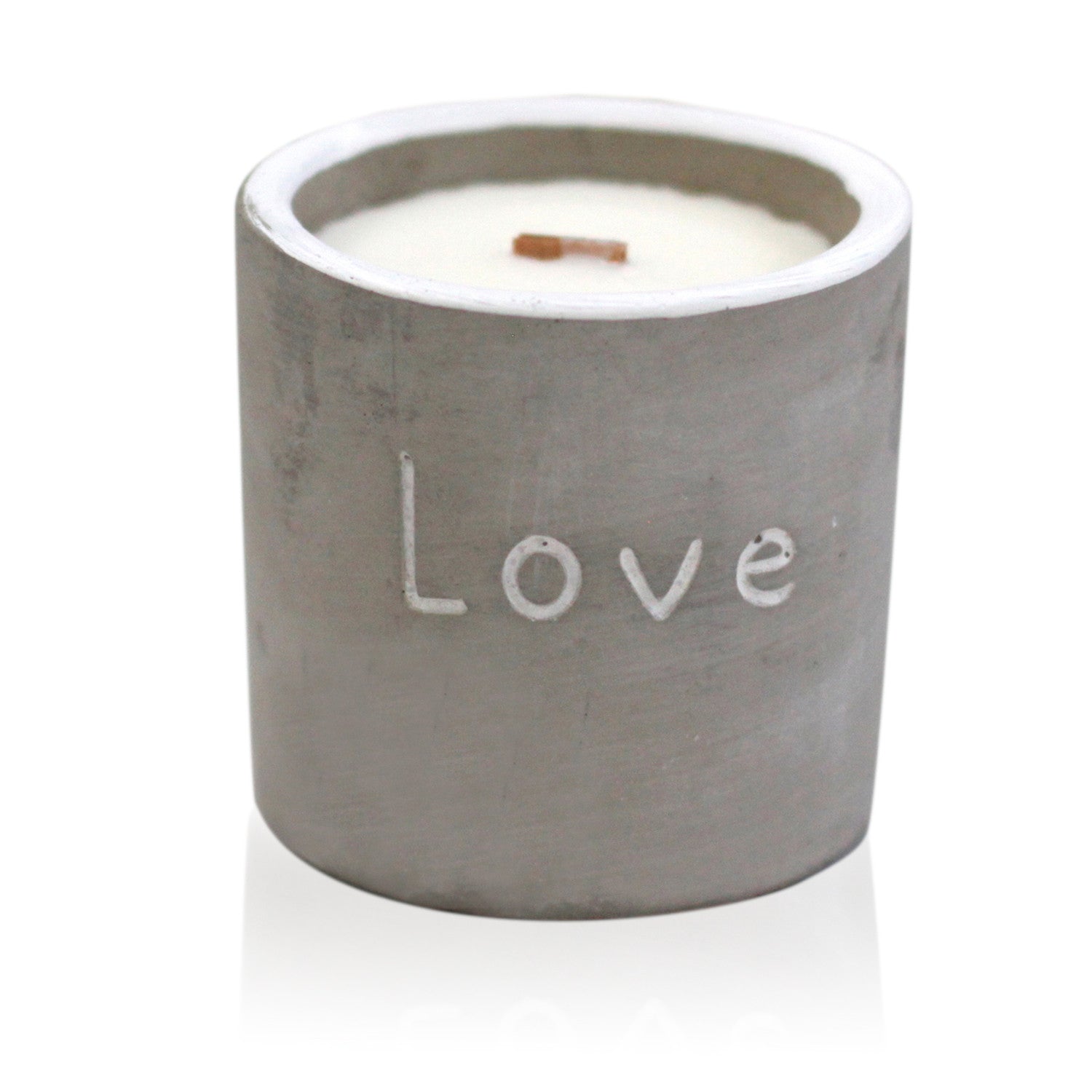 Med Concrete Soy Candle - Love - Purple Fig & Casis