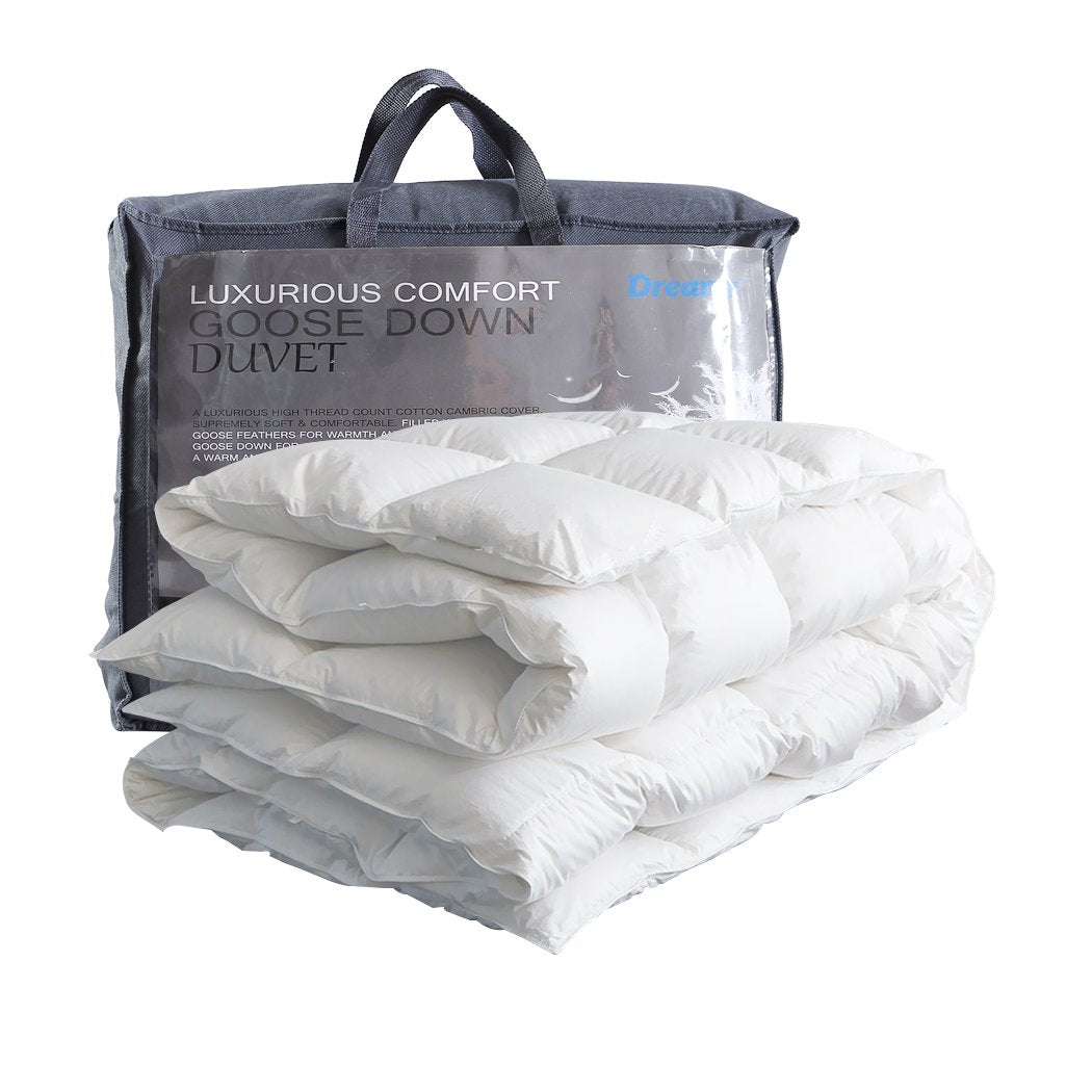 DreamZ 700GSM All Season Goose Down Feather Filling Duvet in King
