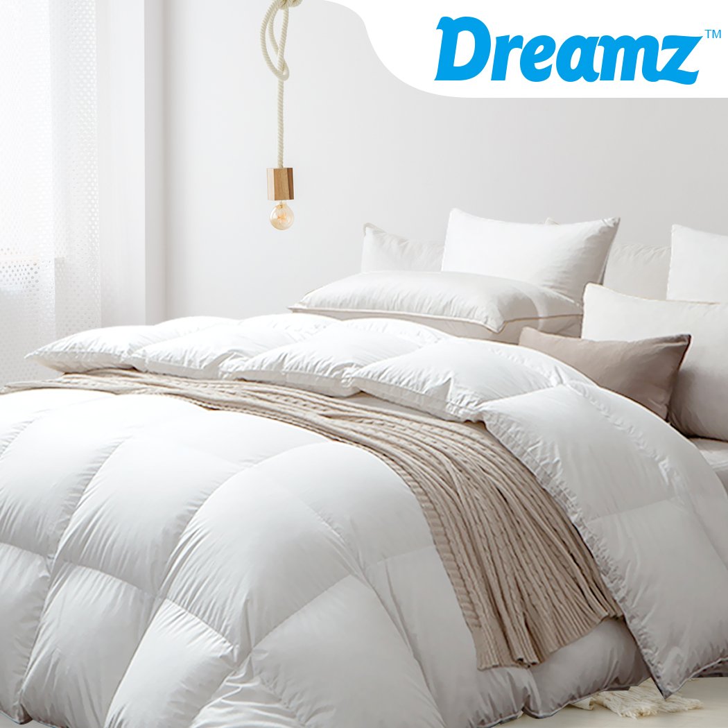 DreamZ 700GSM All Season Goose Down Feather Filling Duvet in King